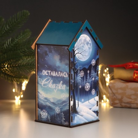 New Year's tea house "Tale" 20x10.5x9.5 cm-1