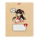 Notebook 18 sheets in a cage on a clip "Girls Manga", mix