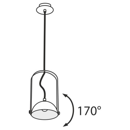 Suspension lamp Maytoni Mod047PL-L5W3K, LED, 6 W, 151x131x1224 mm, 210 lm, 3000k, white-2