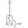 Suspension lamp Maytoni Mod047PL-L5W3K, LED, 6 W, 151x131x1224 mm, 210 lm, 3000k, white