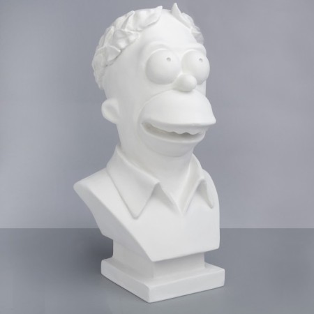 Gypsum figure famous people: Simpson's bust, 41.5 x 21.5 x 22 cm