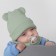 Kinderlitto Piccolino Kinderlitto kit, 2 items: hat, snood, age 3-6 months, wormwood color