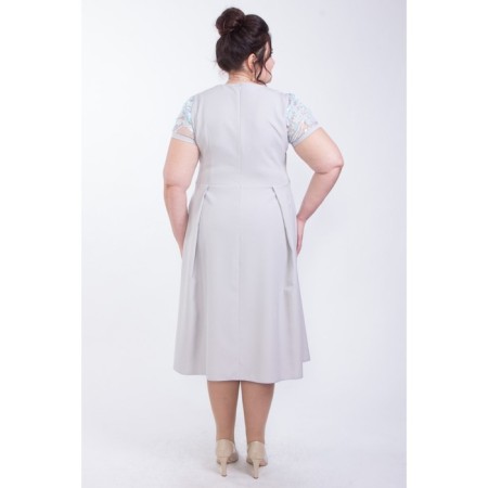 Women's dress, size 54, gray color-7