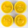 Bank sculpting dough 4 colors in 25 g + molder mold