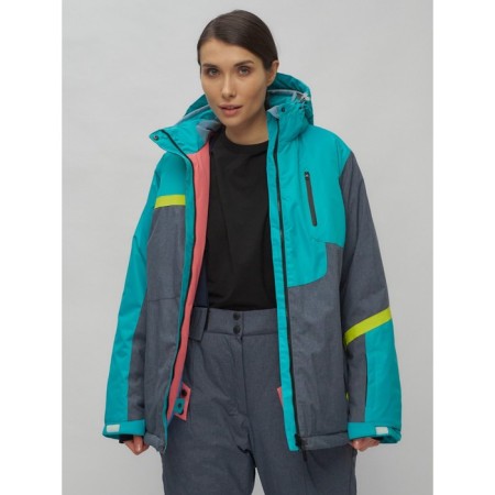 Ski suit female, size 58, green color-6