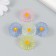 Button plastic for creativity "Chamomile" mix 2.5x2.5x1.6 cm