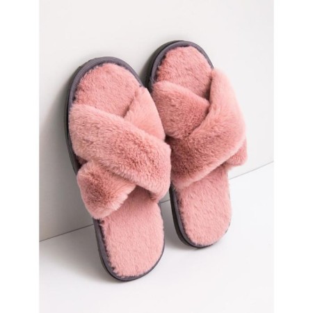 Slippers Women's cross open nose, size 39-41, color dusty rose-1