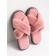 Slippers Women's cross open nose, size 39-41, color dusty rose