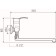 Bath mixer "RMS" SL86-006, shower set, cartridge 35 mm, zinc, chrome