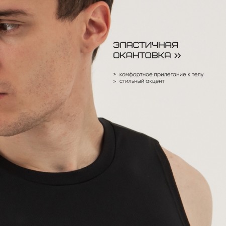 Male Male, basic, size m (48), black color-4