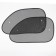 Sunscreen sunglasses on Torso suction, 36x65 cm, set 2 pcs