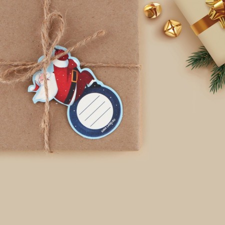Schildik decorative for the gift "Santa Claus on the Ball", 4.6 x 7 cm, New Year-2