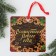 Christmas tree pendant with the wishes of the "magic New Year", a scretch-layer, 13 x 13 cm