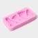 Mold Dolyana "Traces", silicone, 9 × 4.7 × 1.3 cm, pink color