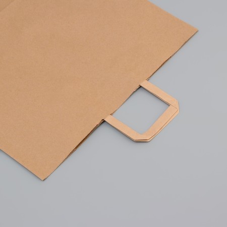 Paper Kraft 90 g/m², flat handle, 40 x 15 x 45 cm-1