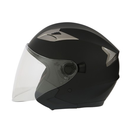 The helmet open with two visors, size XL (60-61), model-BLD-708E, black matte-6