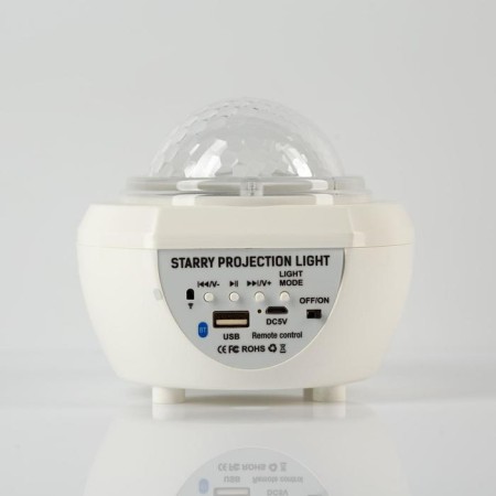 Light device "Discus-SAR" 11 cm, speaker, remote control, glow RGB, 5 V-3