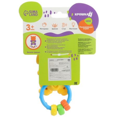 Musical rattle "lion", glows, crush me-8