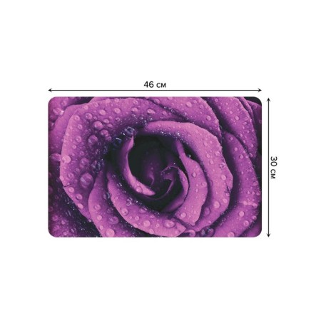 A set of napkins for setting the Rose in the dew, rectangular, rounded edges, size 30x46 cm, 4 pcs-2