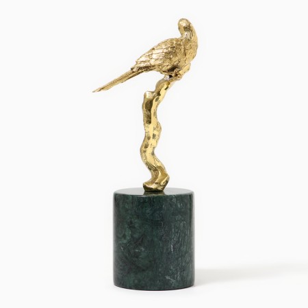 Figurine "bird" marble brass 22 x 9 x 30 cm-2