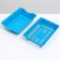 Deep toilet with a mesh of 36 x 25 x 9 cm, blue