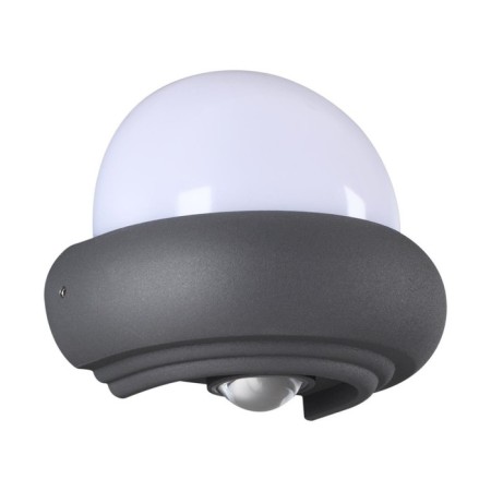 Calle lamp, 2x7W LED, 4000K, 595LM, IP54, gray color gray