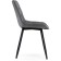 Chairs on the metal frame Chelsea Metal/velor, black/dark gray 50x60x80 cm