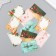 Cardboard "New Year" set 10 pcs (5 types) 4x6 cm