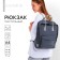 Backpack School Textile Nazamok, 38x27x13 cm, color gray color