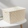 Basket for storage with a lid "Chamomile", 14 l, 35.5 × 24.5 × 20.5 cm, ivory color.