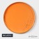 Porcelain plate with a magistro "Cerera" side, d = 25.5 cm, orange color