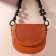 Handles for a bag, 2 pcs, waxed cord/tree, 44 × 4 cm, black color