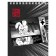 Notepad A6 40 sheets in a cage on the crest "Smeshariki, cover shaking cardboard, UV-lak, block 65 g/m2, mix