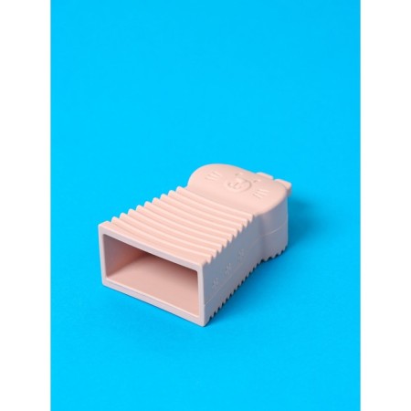 Silicone brush for manual washing of the share, the color is pink-4