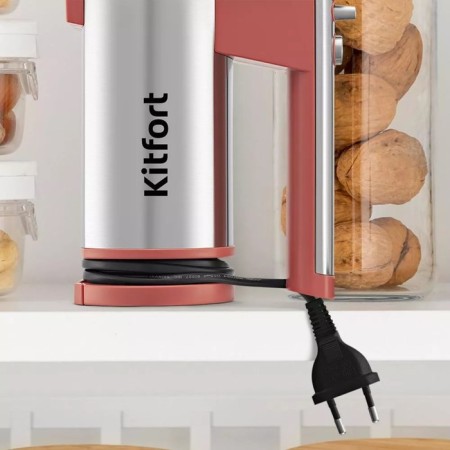 Mixer KitFort KT-3426, manual, 300 watts, 5 speeds, orange-4