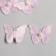 Decor for creativity Textile Embroidery "Butterfly Pink-Siren" double wings 5x6.3 cm