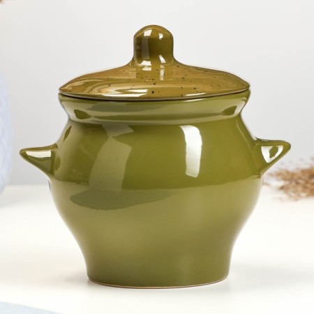 Ceramic pot for baking No. 6, 0.65l / 12x12cm, oasis