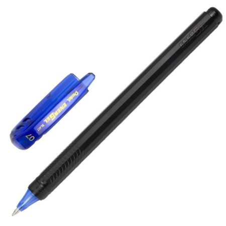 Gel pen Pentel Energel 417, black case, fast -drying ink, node 0.7 mm, blue ink blue