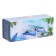 Accessory on the car panel, titanium, blue, plastic