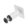 Round OKR001WH tundra, d = 30 mm, h = 80 mm, white color
