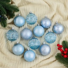 Set of balls Plastic D-6 cm, 12 pcs 