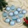 Set of balls Plastic D-6 cm, 12 pcs "Fairytale patterns" orbit, blue