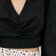 Women's shortened shirt MIST Summer Time, size 44, black