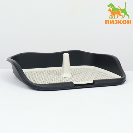 Dog toilet, 55 x 46 x 12 cm, black