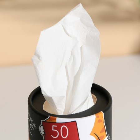 Paper napkins in the tube “Clapped - not scary”, 50 pcs, two -layer-4