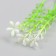 Artificial plant for creativity "White flowers" set of 12 pcs 10 cm