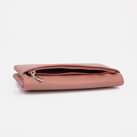 Women's wallet on magnets, pink color-4