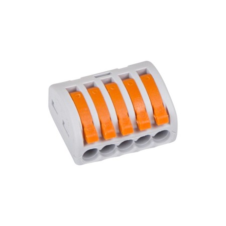 Universal terminal Rexant QMC 222-415, 5-wire, gray, 0.08-2.5/4 mm2, 5 pcs-3
