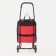 Carrier-house bag on cord, black/red color