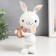 Souvenir Polystone "Bunny Musician" MIX 7.5x10x10.5 cm